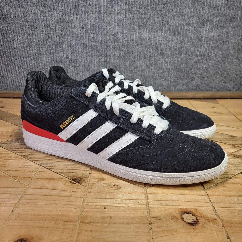 Adidas Busenitz Pro Men's 14 Core Black White Suede Suede Trainers Shoes Sneaker